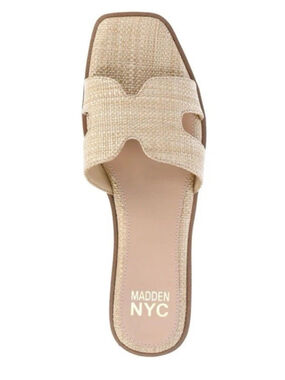 Madden NYC Women’s Classic Flat Slide Sandals, Size 11 M Slip-On new